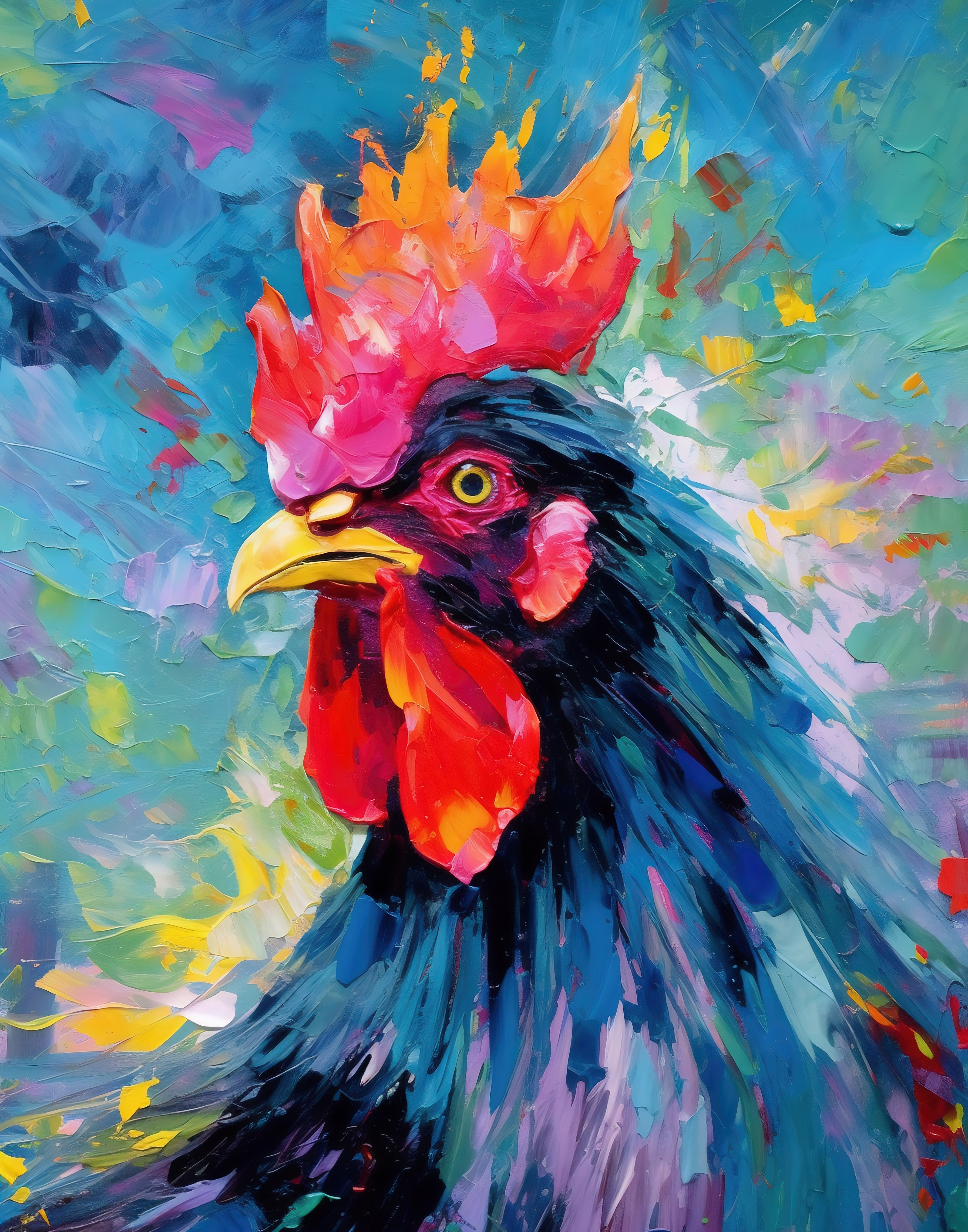 Impressionist Rooster